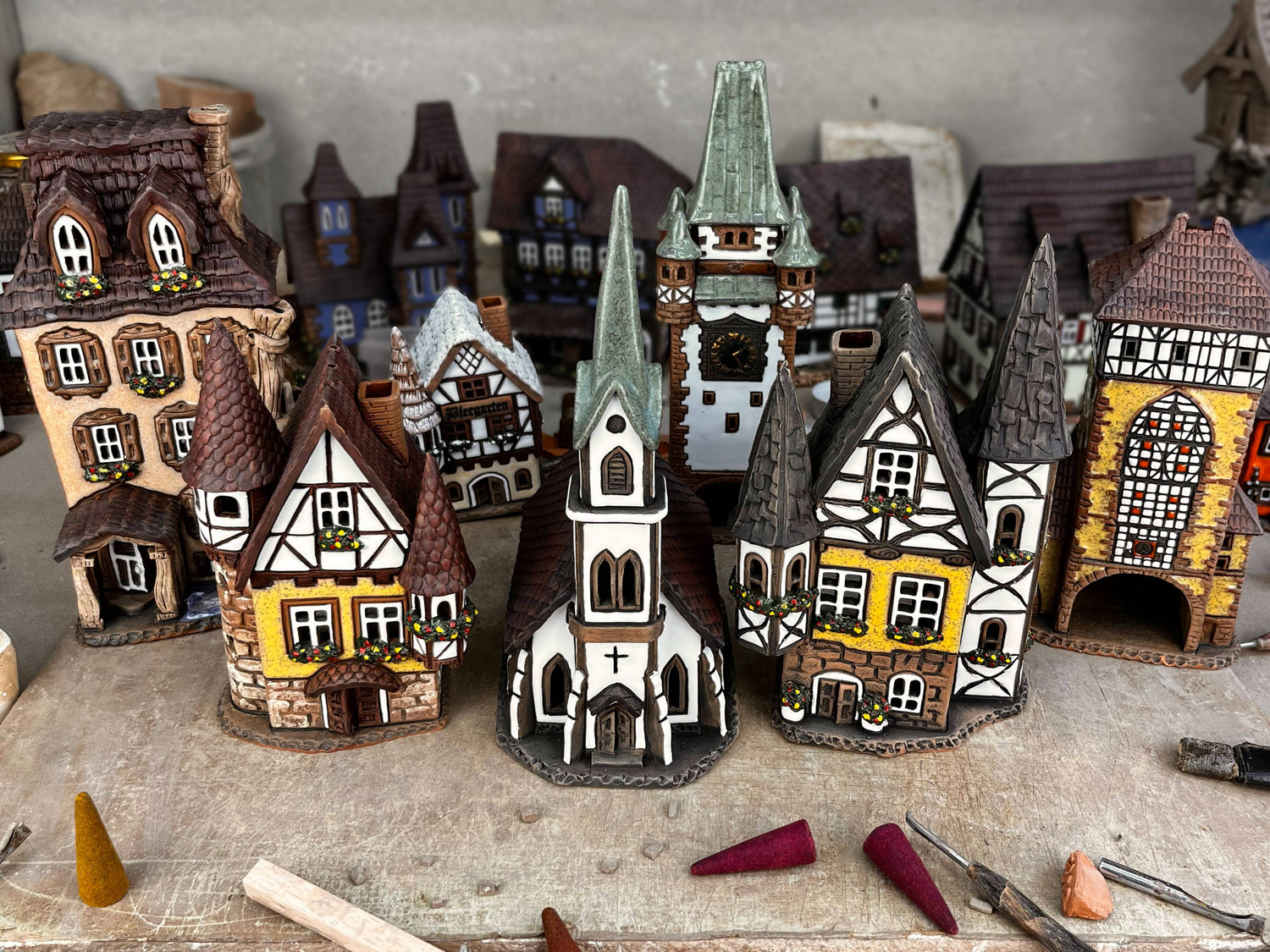 Houses Candlesticks Collection - Candle Holders, Aroma Oil Diffusers