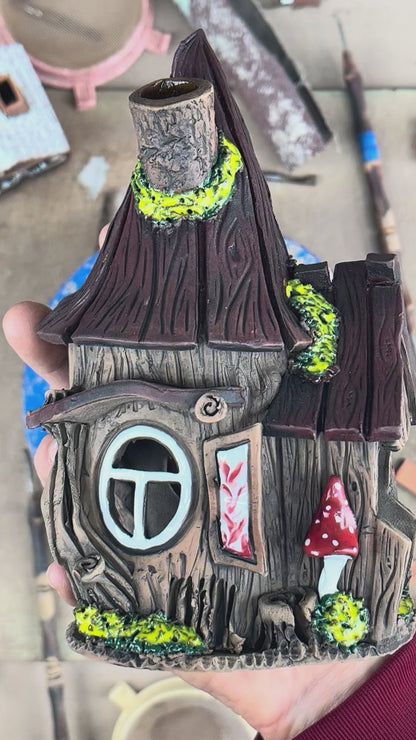 Fairytale Ceramic Aroma Oil Burner and Tea Light Holder (A2)